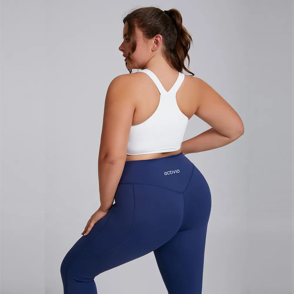 Leggings With Side Pockets Blue