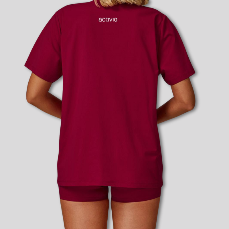 Red Comfort Shorts Set-1